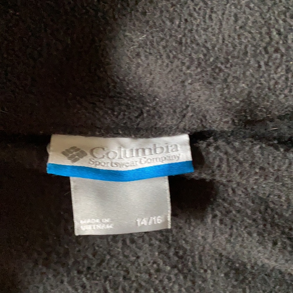 Columbia black fleece boys size 14/16 - Picture 2 of 2
